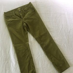 Corduroy Vintage Green Straight Leg Pants